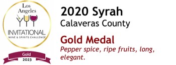 2020 VDV Syrah Calaveras